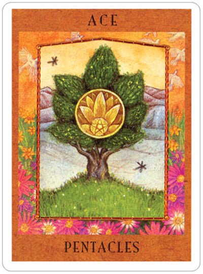Sample card from the The Goddess Tarot tarot deck — Eternal Spirit