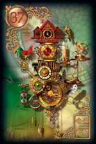 Card 37 with ornate compass and globe, Gilded Reverie Lenormand — Eternal Spirit