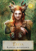 Goddess Power Oracle card presenting the deck's visionary illustrations — Eternal Spirit
