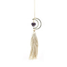 verdant Green Aventurine hanging crystal heart tassel — Eternal Spirit