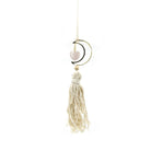 deep blue Sodalite hanging crystal heart tassel — Eternal Spirit