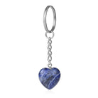 Deep Blue Sodalite heart crystal key ring — Eternal Spirit