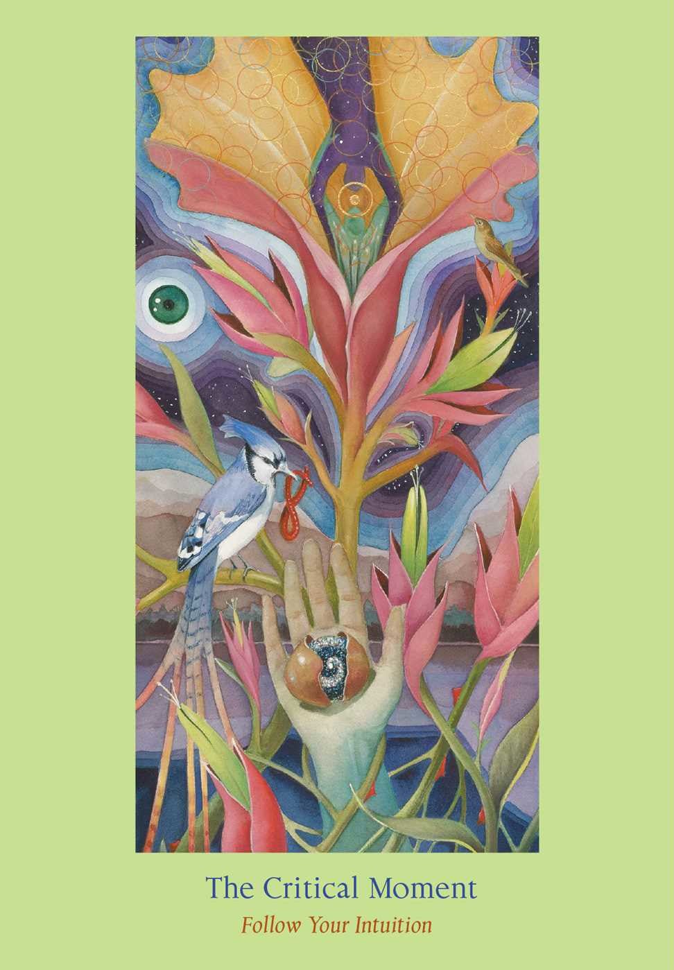 The Heart Path Oracle card presenting the deck's visionary illustrations — Eternal Spirit