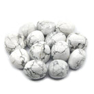 collection of polished Howlite tumble stones — Eternal Spirit