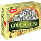 incense cones - hem "good fortune", artisan packaging on white background — Eternal Spirit