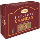 incense cones - hem "precious chandan", artisan packaging on white background — Eternal Spirit