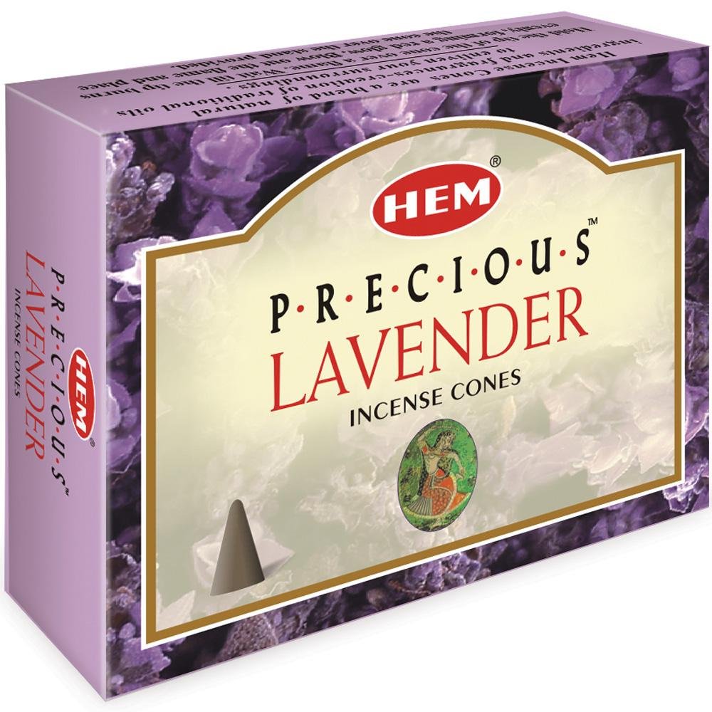 incense cones - hem "precious lavender", artisan packaging on white background — Eternal Spirit