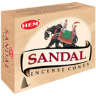 incense cones - hem "sandalwood", artisan packaging on white background — Eternal Spirit