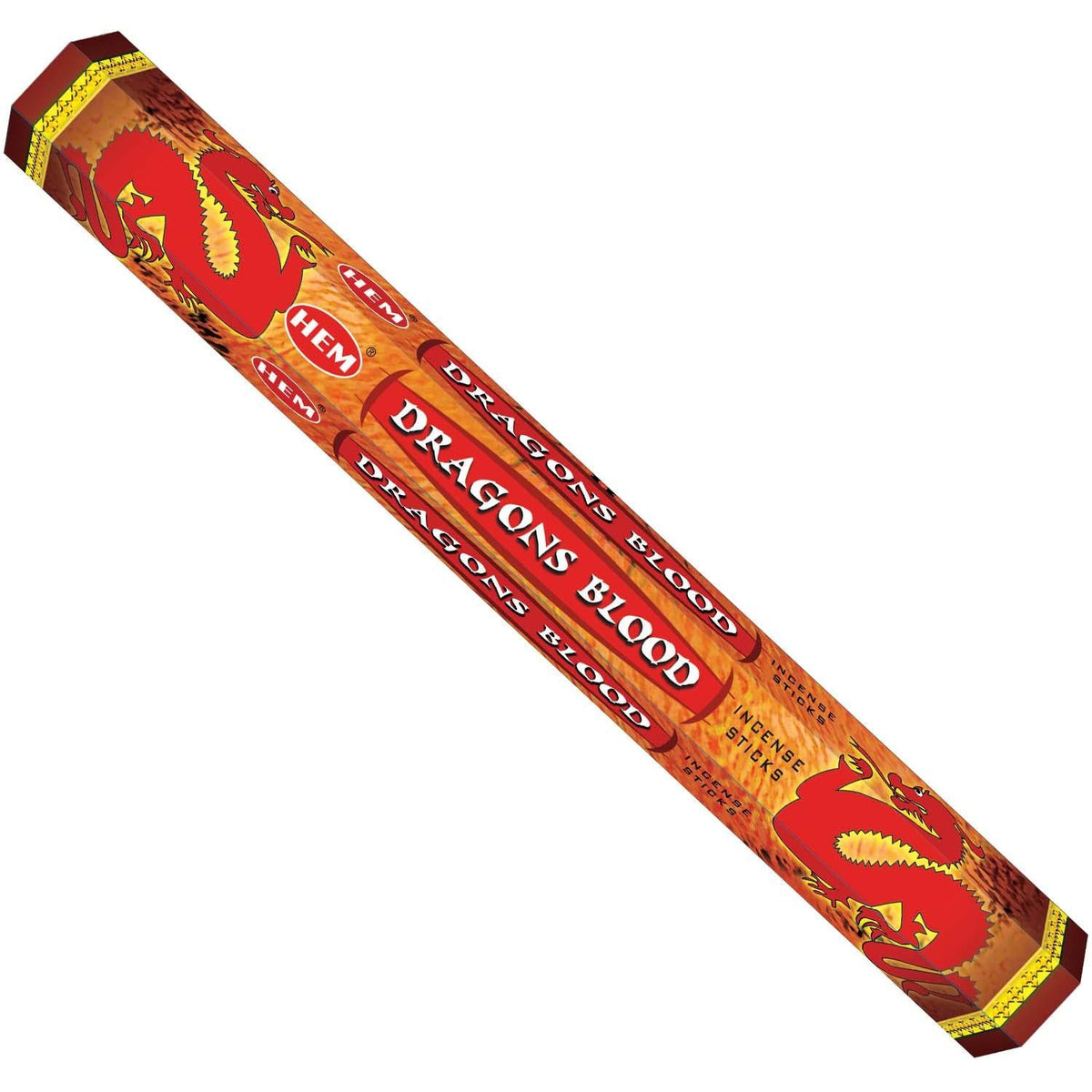 incense sticks - hem "dragon's blood", artisan packaging on white background — Eternal Spirit