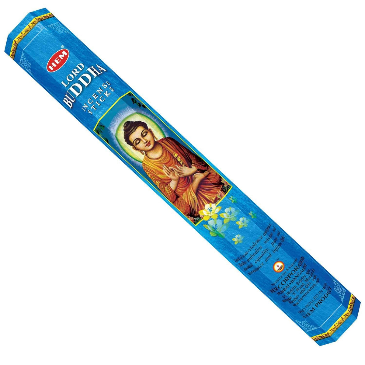 incense sticks - hem "lord buddha", artisan packaging on white background — Eternal Spirit