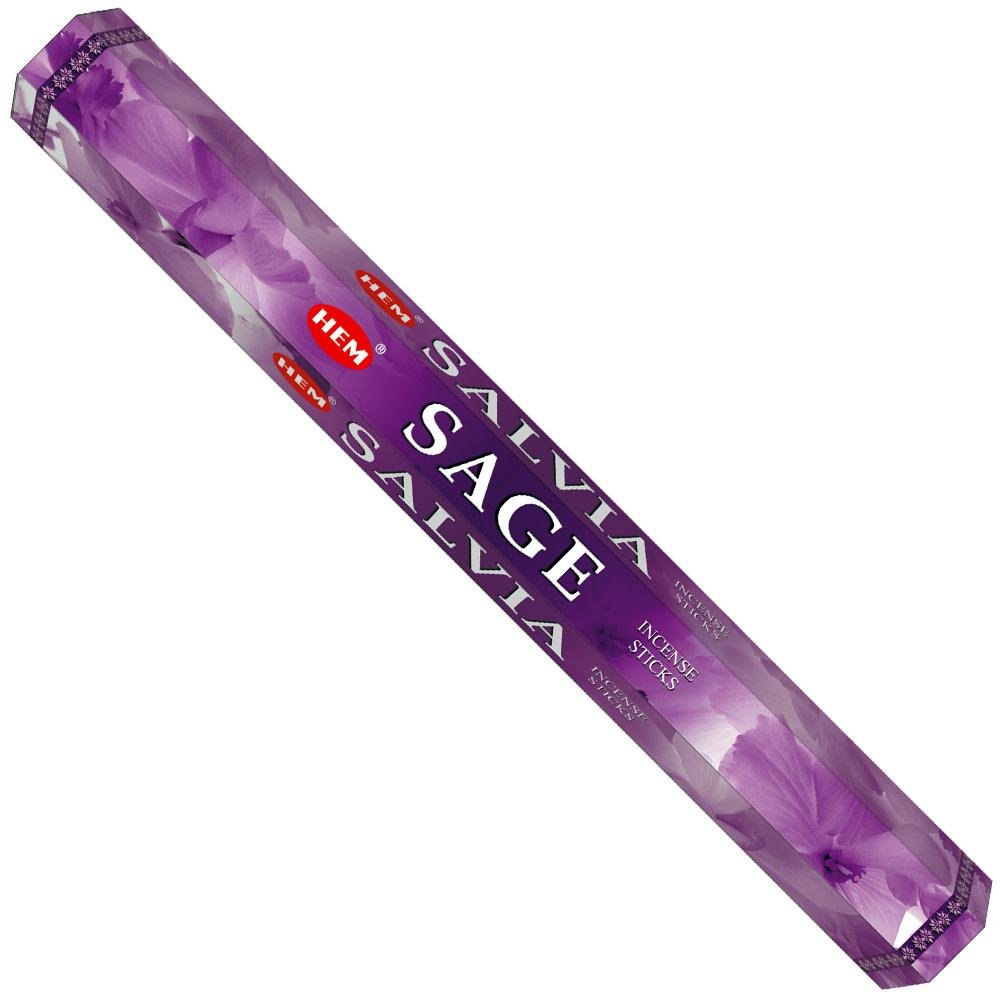 incense sticks - hem "sage salvia”, aromatic herbal bundle on white background — Eternal Spirit