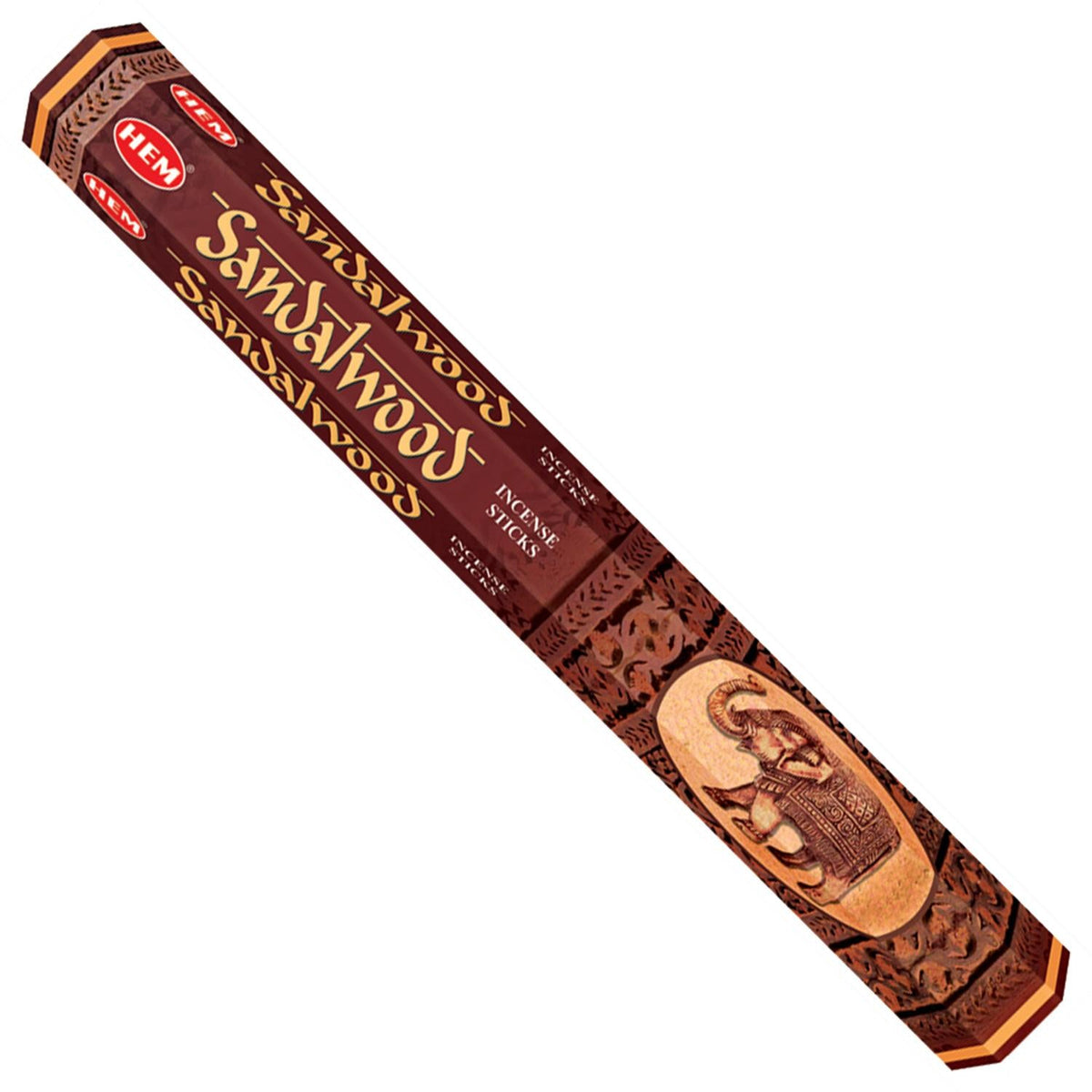 incense sticks - hem "sandalwood", artisan packaging on white background — Eternal Spirit