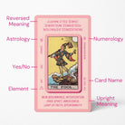Sample card from the Solis Divinity Tarot (Pink Edition) tarot deck — Eternal Spirit