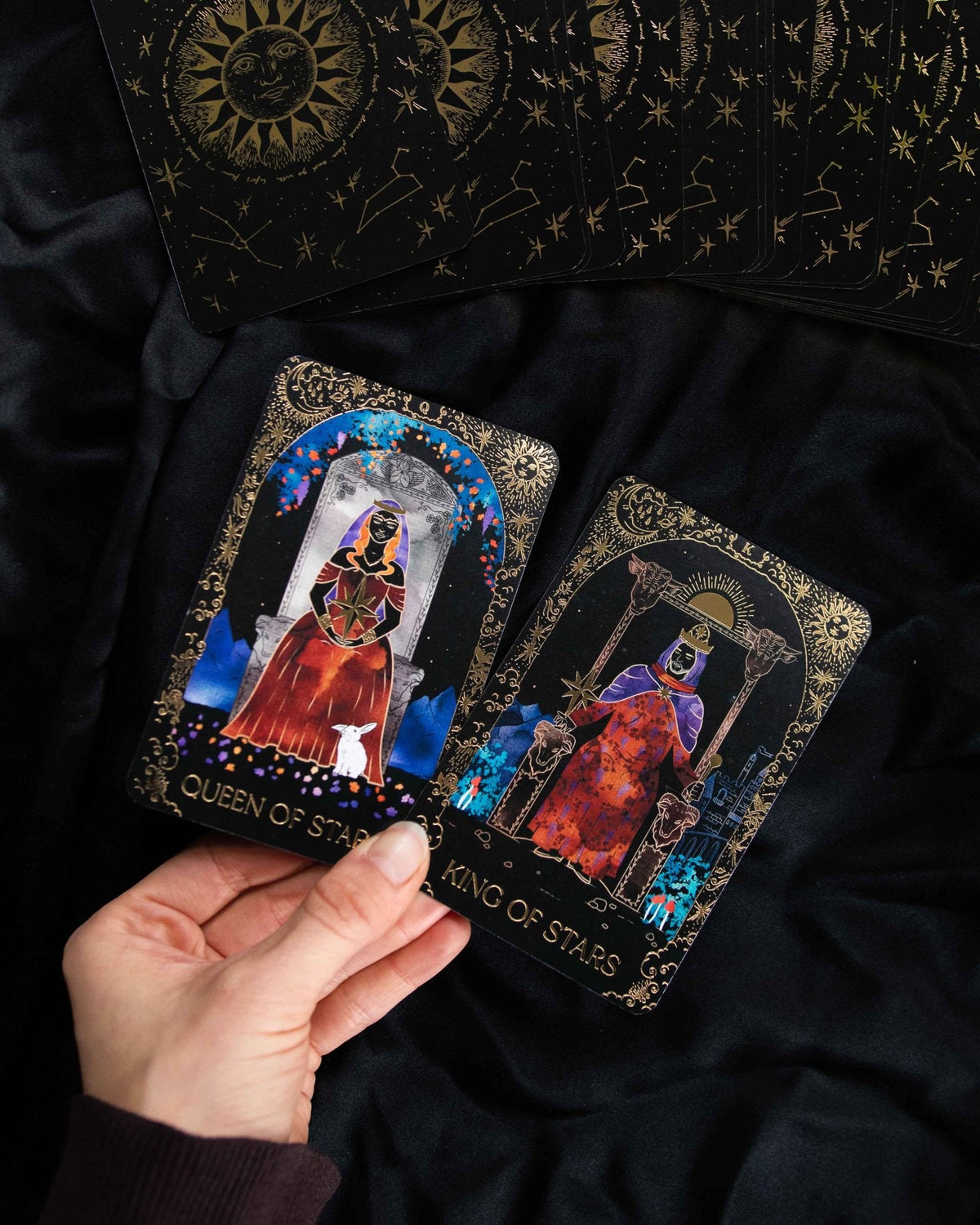 Dreamy Moons Tarot card illuminating the deck's rich colour palette — Eternal Spirit