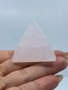 soft pink Calcite pyramid #3121, close-up of natural texture — Eternal Spirit
