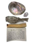 self love smudging kit, complete smudging kit contents laid out — Eternal Spirit