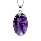amethyst (star) cabochon oval pendant with sterling silver bail — Eternal Spirit