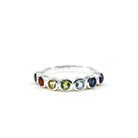 lustrous Chakra crystal ring in size M #R805 — Eternal Spirit