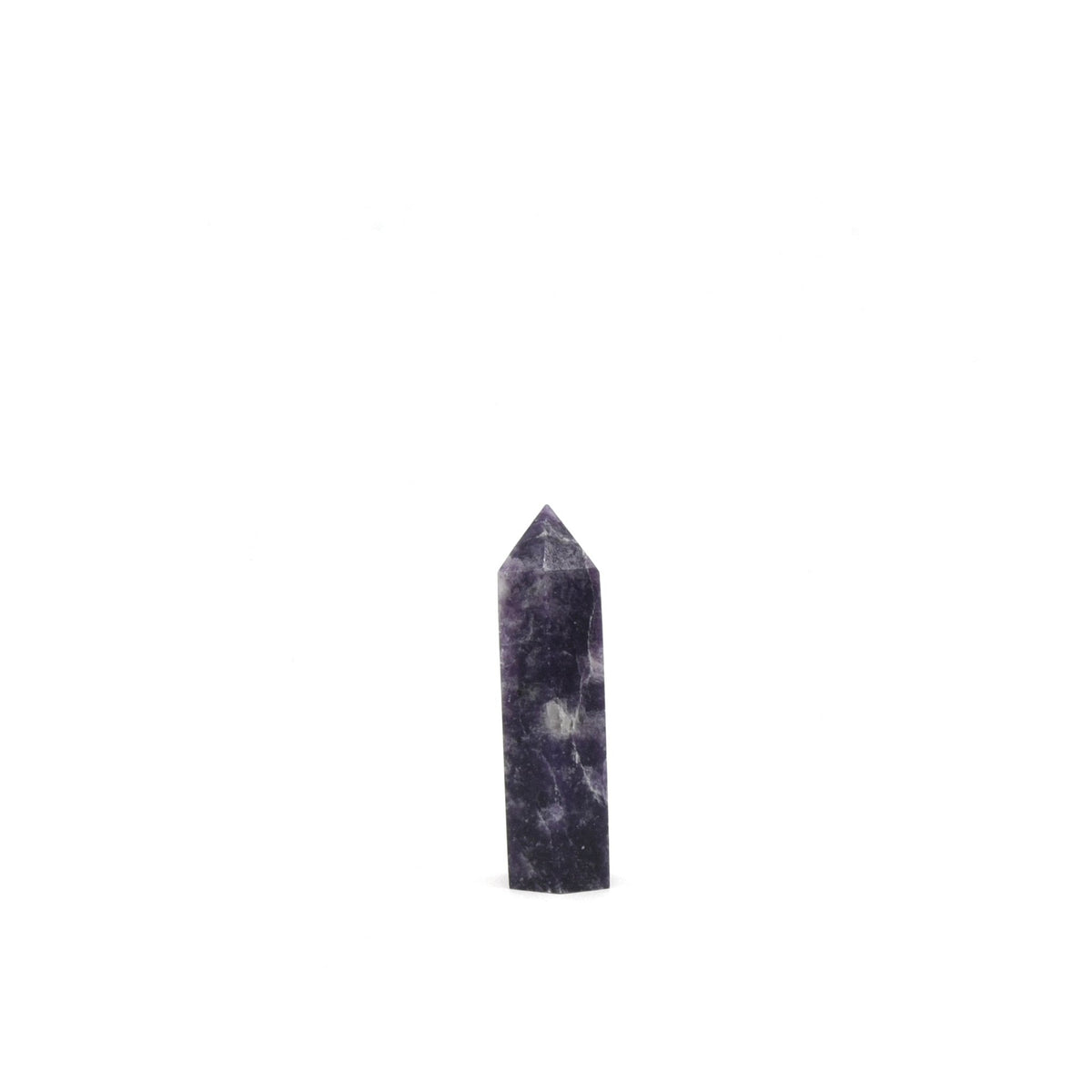 soft lilac Lepidolite generator point #1454, showing depth and lustre — Eternal Spirit