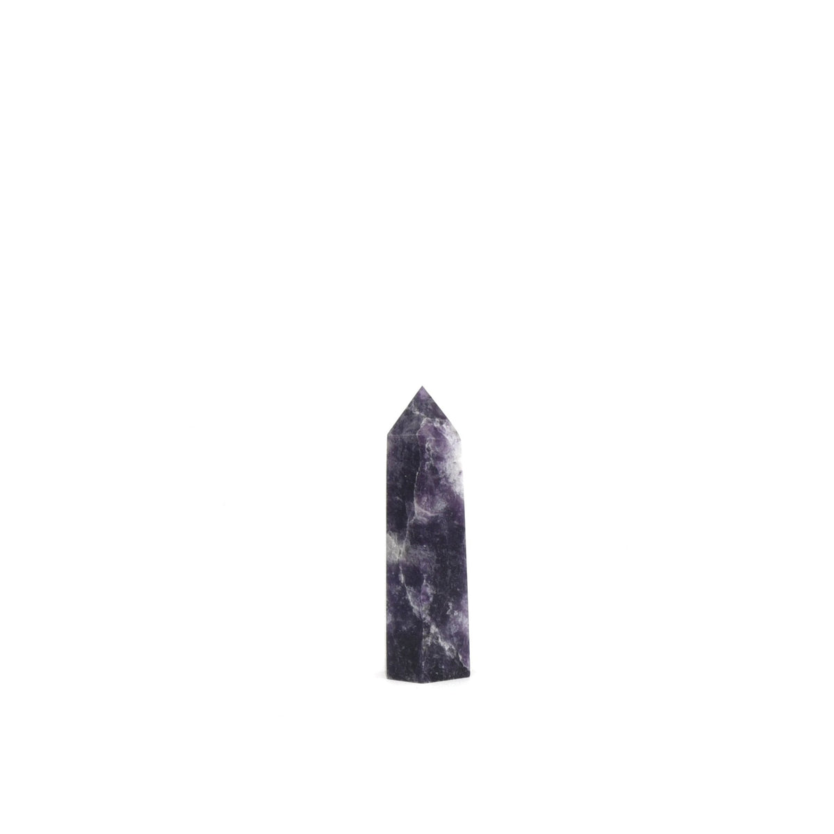 soft lilac Lepidolite generator point #1454, close-up of natural texture — Eternal Spirit