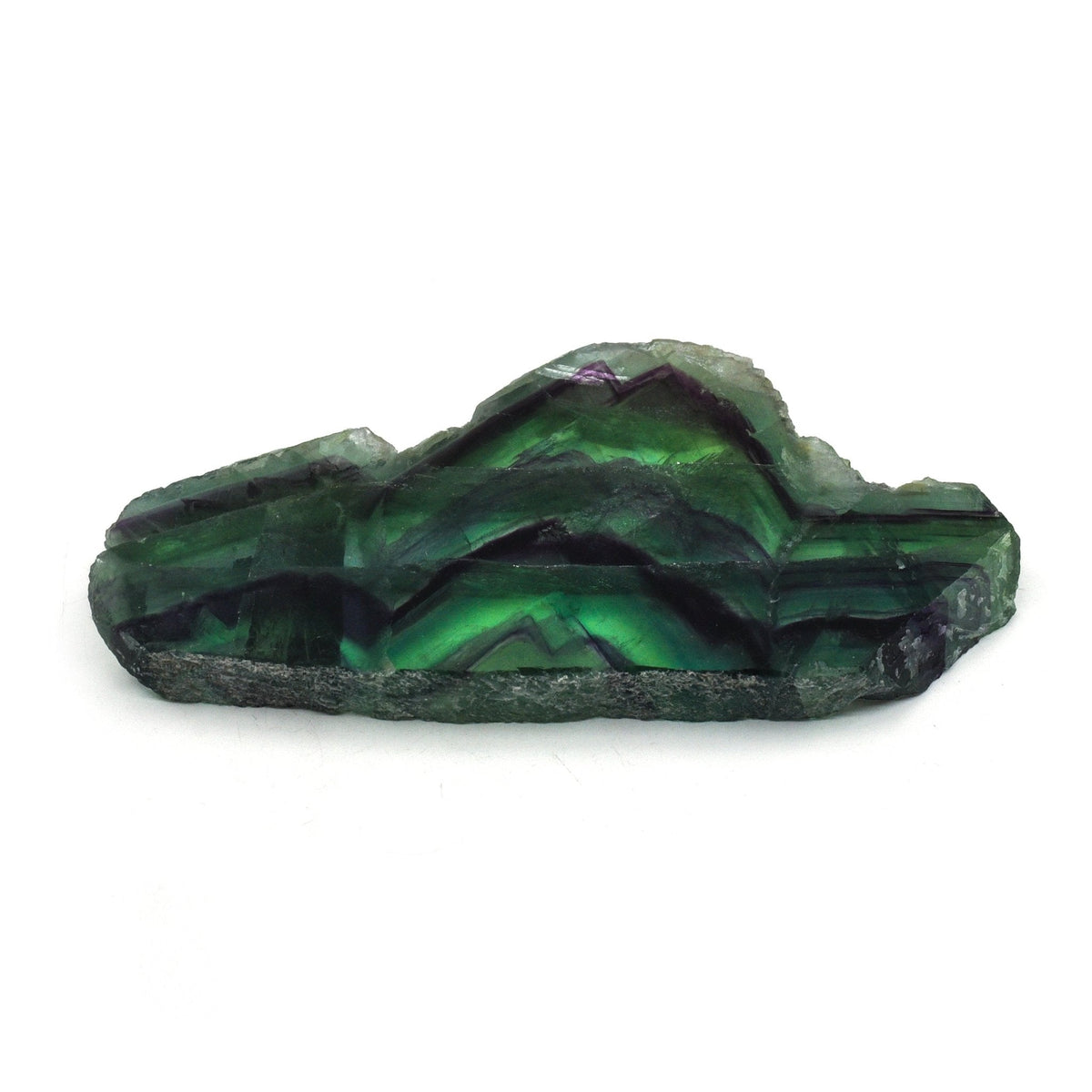 rainbow-banded Fluorite polished slab #2482, showcasing natural beauty — Eternal Spirit