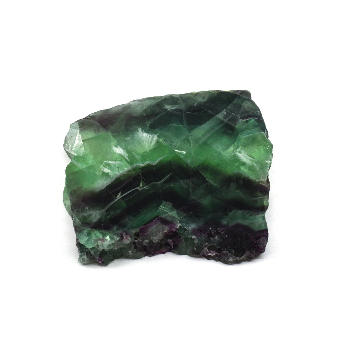 rainbow-banded Fluorite polished slab #2484, showcasing natural beauty — Eternal Spirit