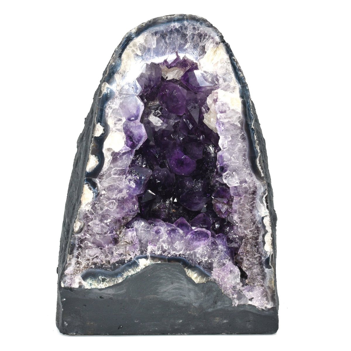 rich violet Amethyst cave formation #2235, showing natural base formation — Eternal Spirit
