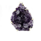 amethyst natural cluster pendant, front view showing natural stone face — Eternal Spirit