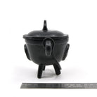 Cast iron pentagram cauldron, interior and handle detail — Eternal Spirit