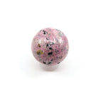 rosy pink Rhodonite sphere #1851, showing depth and lustre — Eternal Spirit