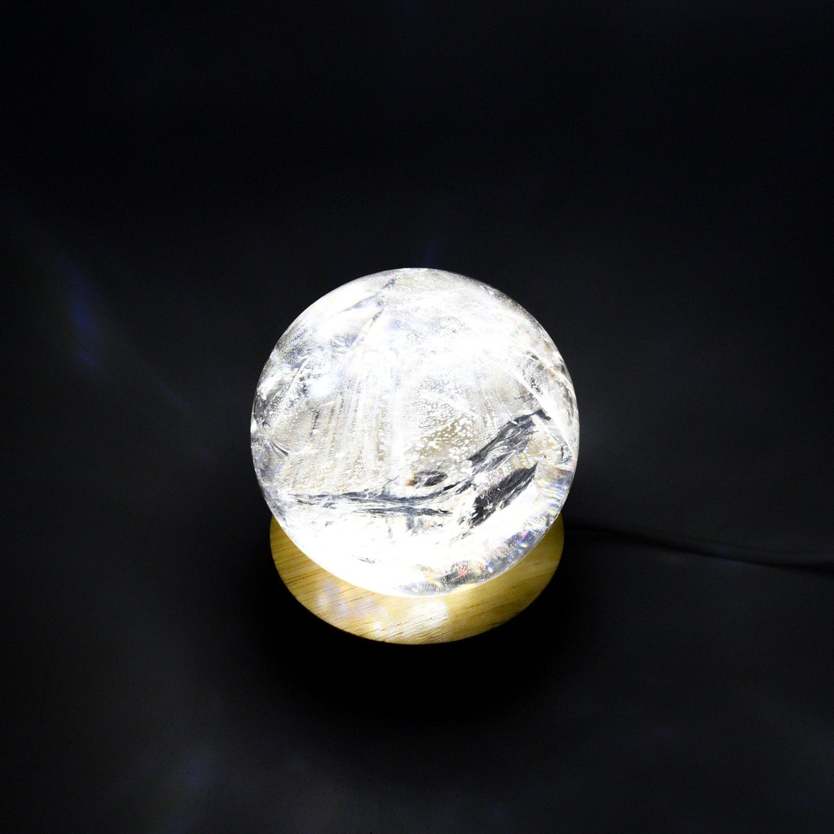 Crystal display light base with colour-changing LEDs — Eternal Spirit