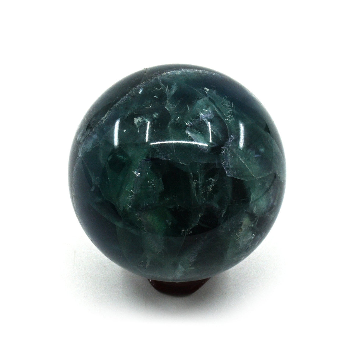 rainbow-banded Fluorite sphere #2271, showcasing natural beauty — Eternal Spirit