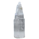 luminous white Selenite crystal lamp (L), natural texture detail — Eternal Spirit