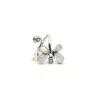 ethereal Moonstone (Rainbow) crystal ring viewed from above, size P #R308 — Eternal Spirit