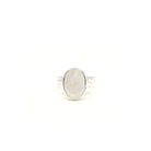 ethereal Moonstone (Rainbow) crystal ring viewed from above, size L #R321 — Eternal Spirit