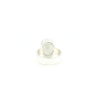 reverse of Moonstone (Rainbow) ring #R321 showing the inner sterling silver band — Eternal Spirit