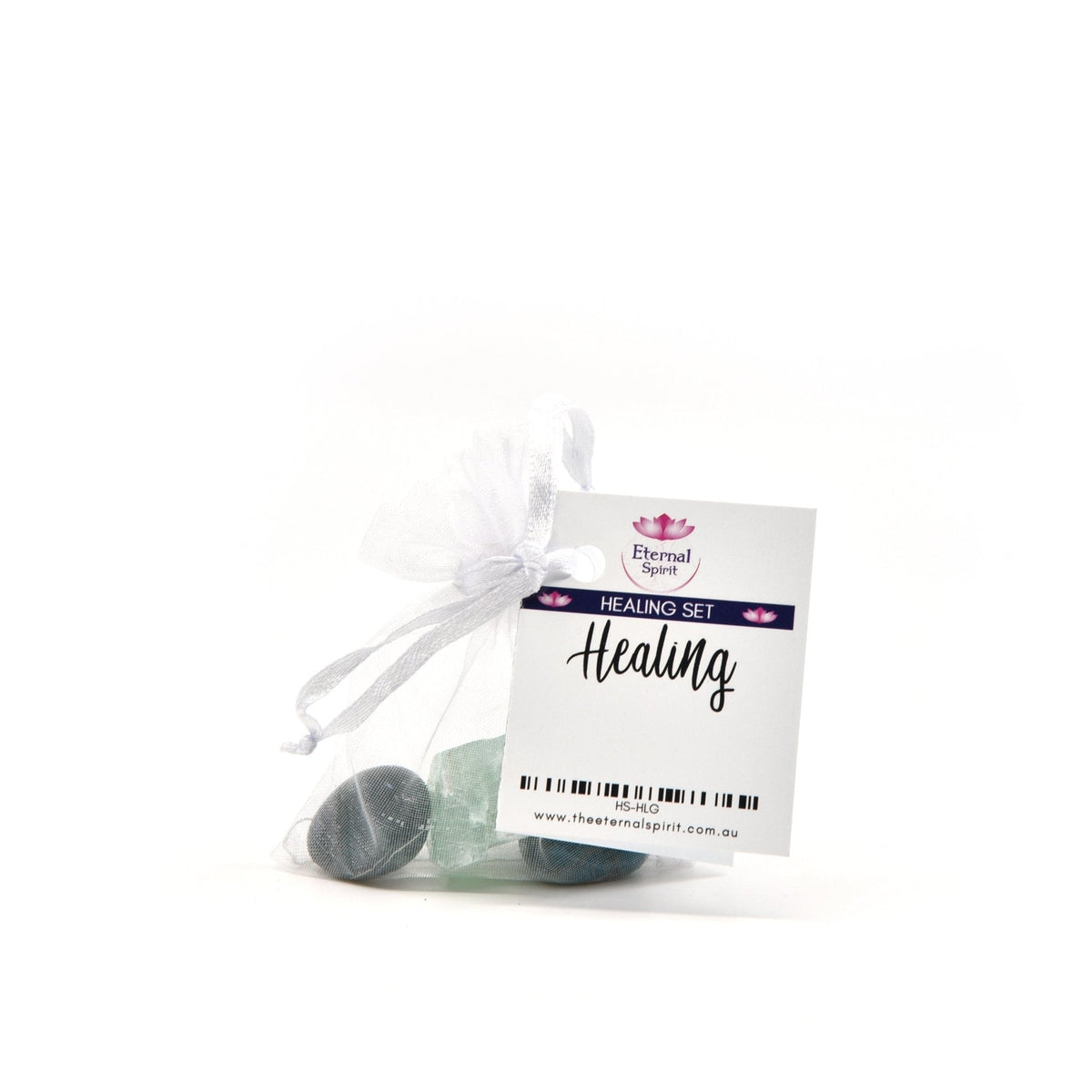Crystal healing pouch for Healing, selected tumbled stones — Eternal Spirit