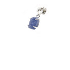 tanzanite natural pendant, angled view showing silver bail and stone profile — Eternal Spirit