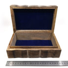 Wooden Hamsa Hand box open, revealing interior compartment — Eternal Spirit