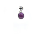 ruby cabochon oval pendant, front view highlighting unique stone patterns — Eternal Spirit