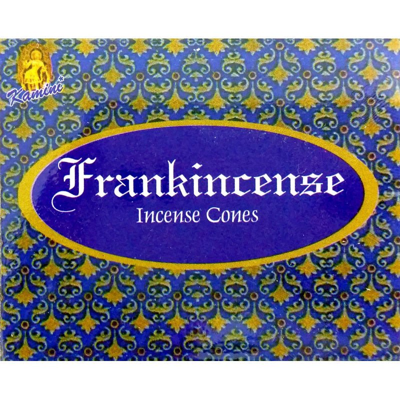incense cones - kamini "frankincense", artisan packaging on white background — Eternal Spirit