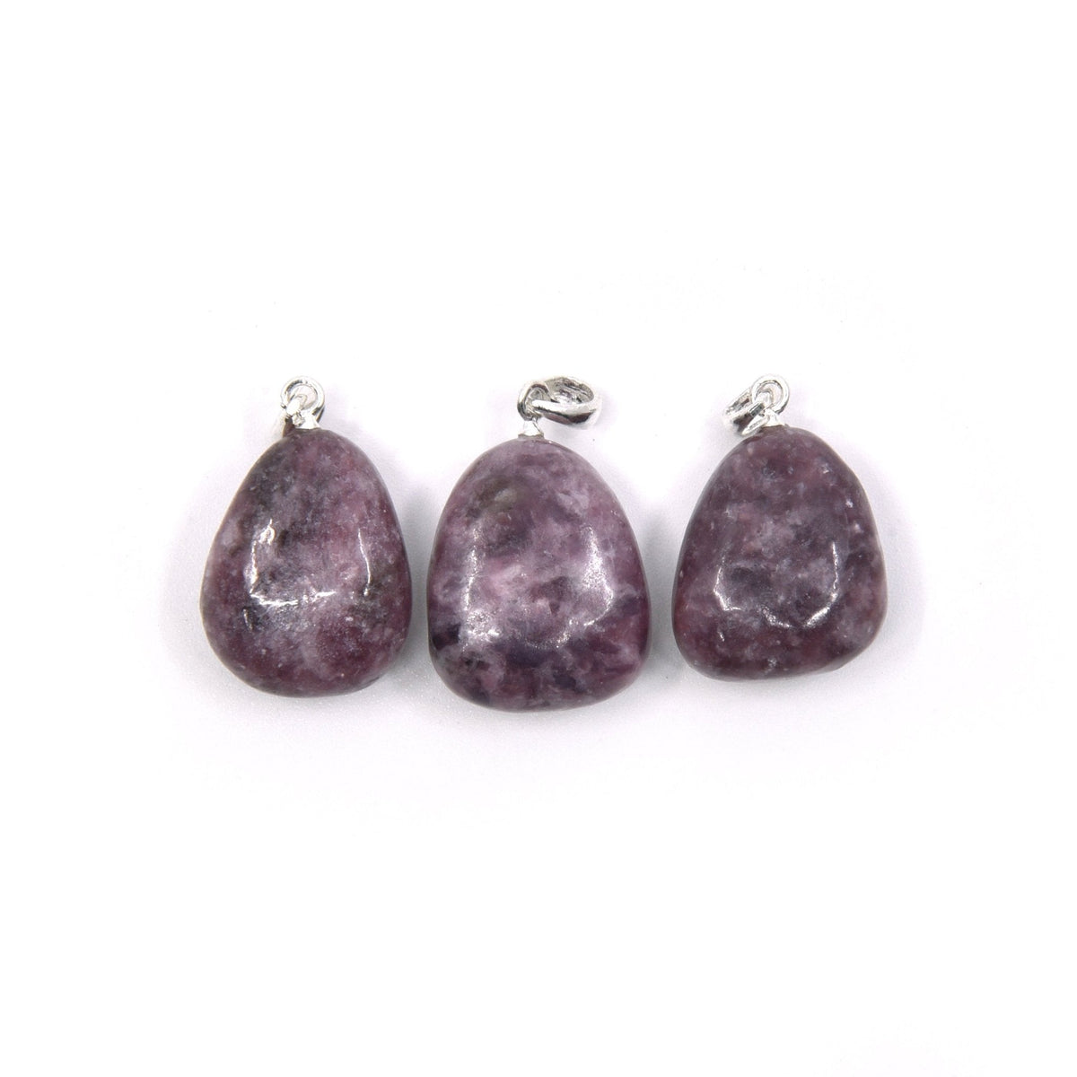 tumbled pendant in Onyx (Black), showing natural stone detail — Eternal Spirit