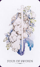 The Linestrider Tarot card illuminating the deck's rich colour palette — Eternal Spirit