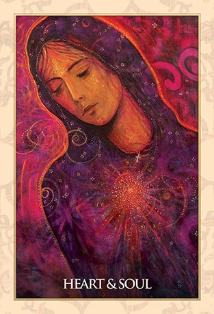 Magdalene Oracle card offering a glimpse of the deck's sacred imagery — Eternal Spirit