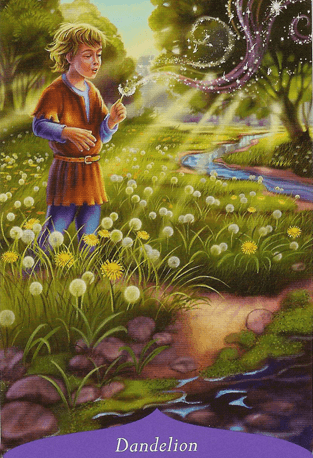 Magic of Flowers Oracle card exploring the deck's contemplative imagery — Eternal Spirit