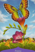Magic of Flowers Oracle card featuring the deck's enchanting card art — Eternal Spirit