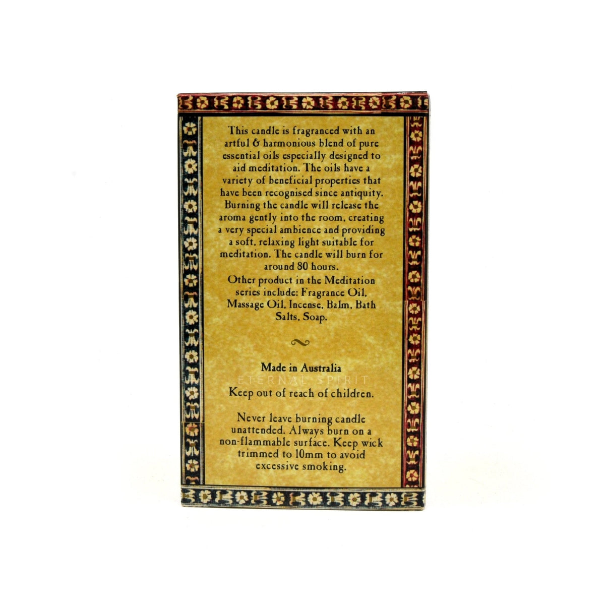 Candle (80hrs) candle, warm glow detail — Eternal Spirit
