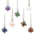 Array of merkaba star crystal pendulums in assorted gemstones — Eternal Spirit