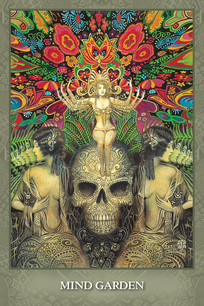 Mystical Sisters Oracle card illuminating the deck's rich colour palette — Eternal Spirit