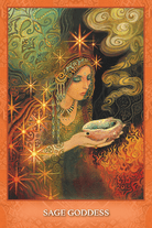 Mystical Sisters Oracle card capturing the deck's intuitive artistry — Eternal Spirit
